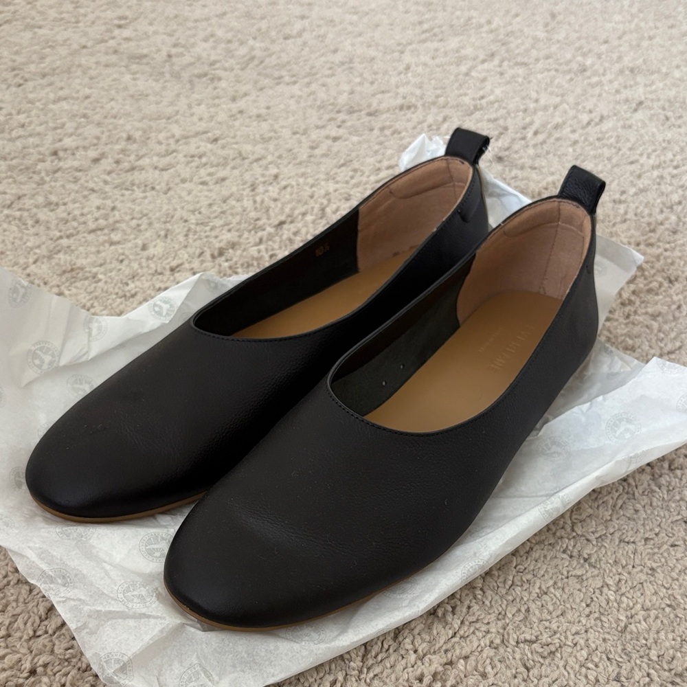 Everlane Black Day Glove Flats